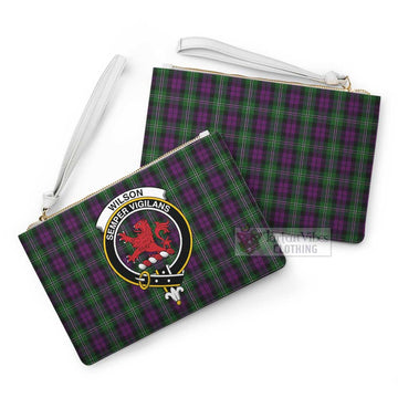 Tartan Vibes Clothing Wilson Family Crest Tartan Clutch Bag