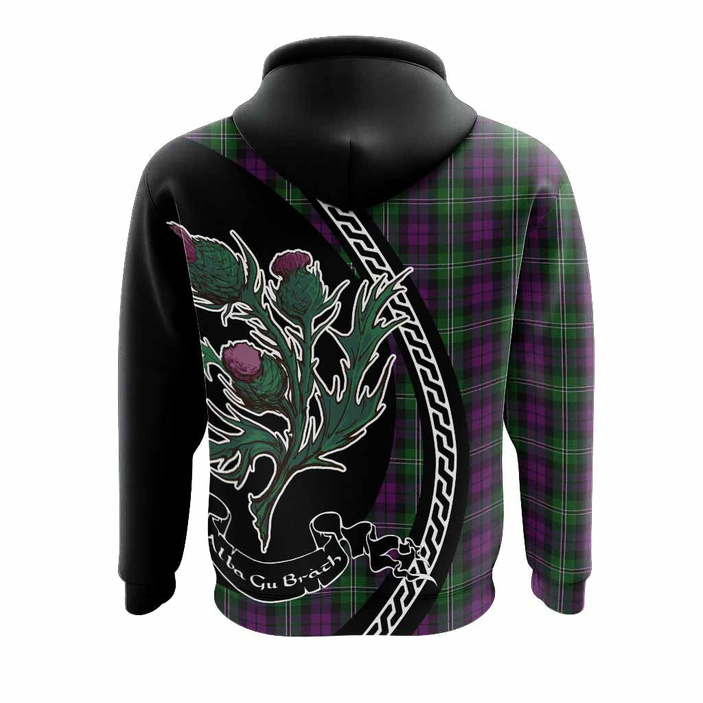 Wilson Family Crest Tartan Hoodie Alba Thistle Inspired - Tartan Vibes Clothing