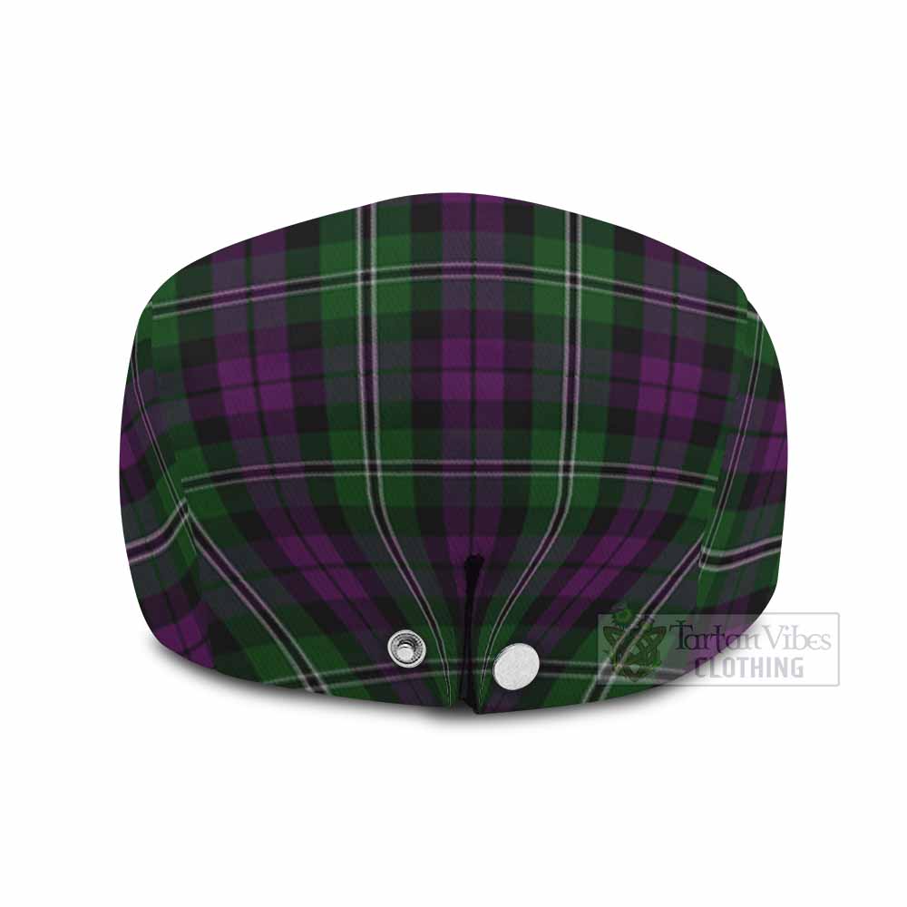 Wilson Family Crest Tartan Jeff Cap, Tartan Flat Cap