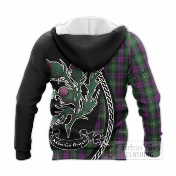 Wilson Family Crest Tartan Knitted Hoodie Alba Thistle Inspired - Tartan Vibes Clothing