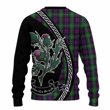 Wilson Family Crest Tartan Knitted Sweater Alba Thistle Inspired - Tartan Vibes Clothing