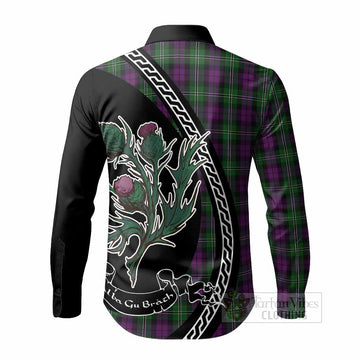Wilson Family Crest Tartan Long Sleeve Button Shirts Alba Thistle Inspired - Tartan Vibes Clothing