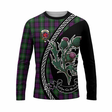 Wilson Family Crest Tartan Long Sleeve T-Shirt Alba Thistle Inspired - Tartan Vibes Clothing