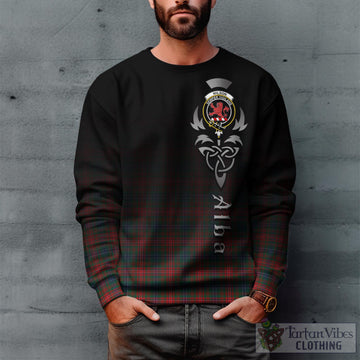 Wilson Modern Tartan Sweatshirt Featuring Alba Gu Brath Family Crest Celtic Inspired