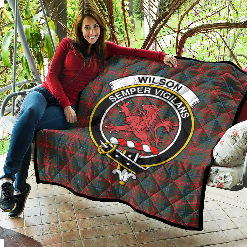 wilson-modern-tartan-quilt-with-family-crest