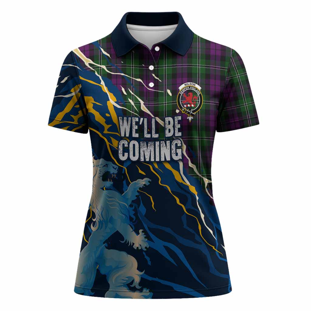 Wilson Scotland Tartan Women Polo Shirt WC2026 Football - We'll Be Coming