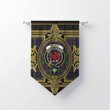 Wilson Scottish Tartan Crest Gonfalon Royal Stylized