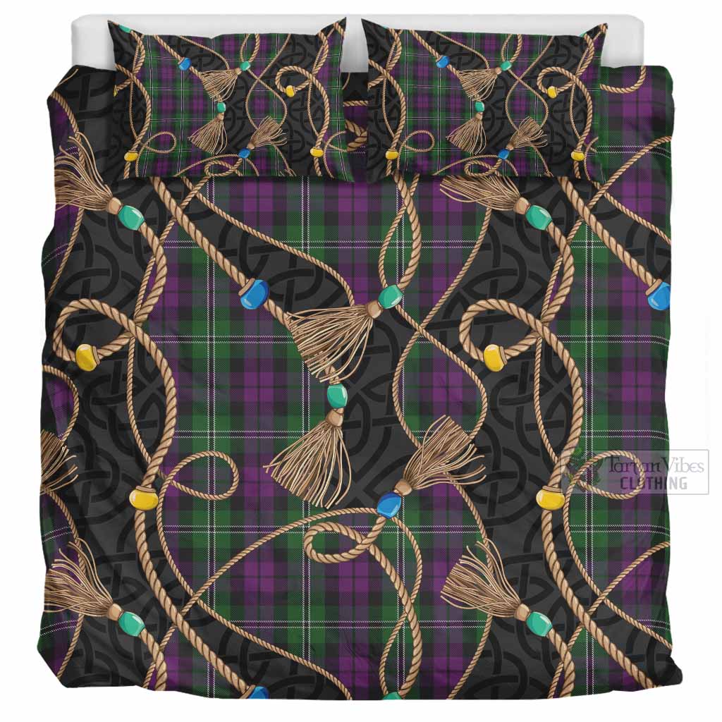 Wilson Scottish Tartan Twisted Ropes Stylized Bedding Set UK Bedding Set UK Super King 104*94 inch - Tartan Vibes Clothing