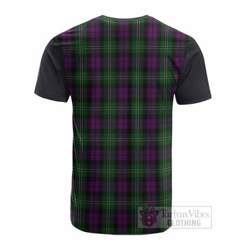 Wilson Tartan Accent Cotton T-shirt with Family Crest - Tartan Vibes Clothing