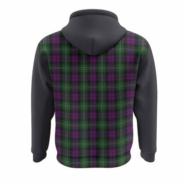 Wilson Tartan Accent Hoodie with Family Crest