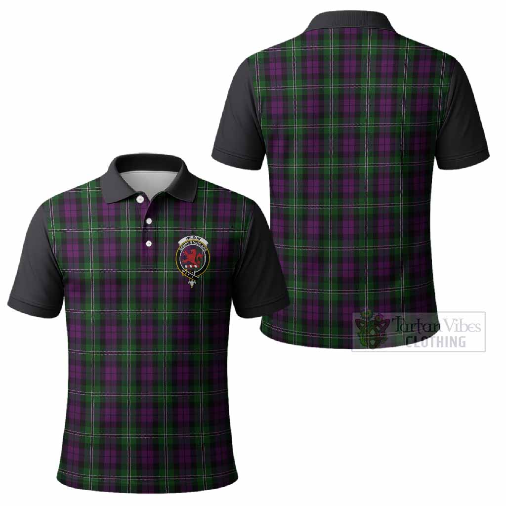 Wilson Tartan Accent Polo Shirt with Family Crest