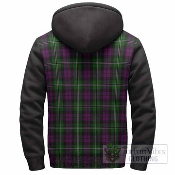 Wilson Tartan Accent Sherpa Hoodie with Family Crest