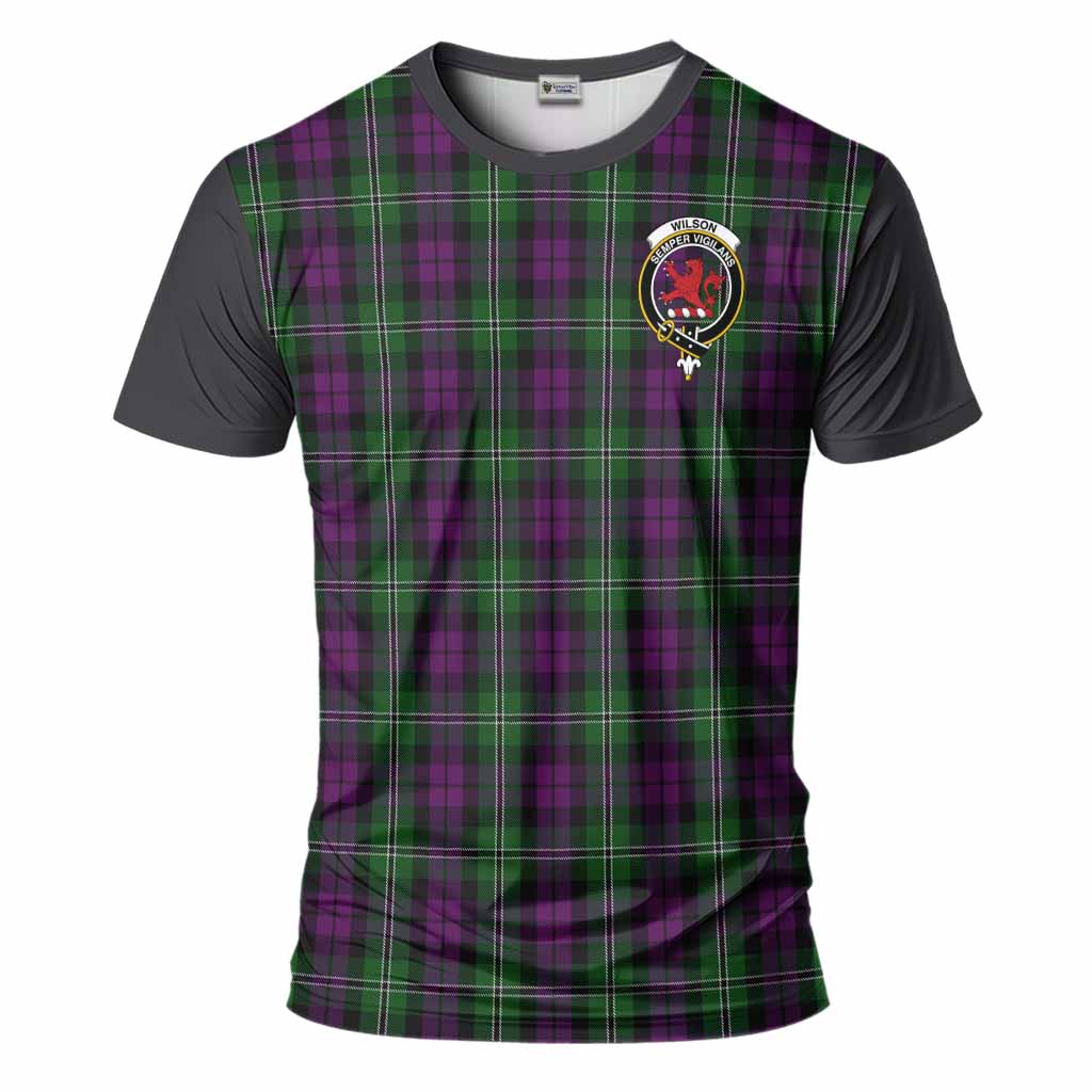 Wilson Tartan Accent T-Shirt with Family Crest