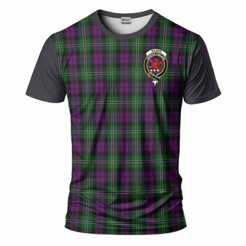 Wilson Tartan Accent T-Shirt with Family Crest