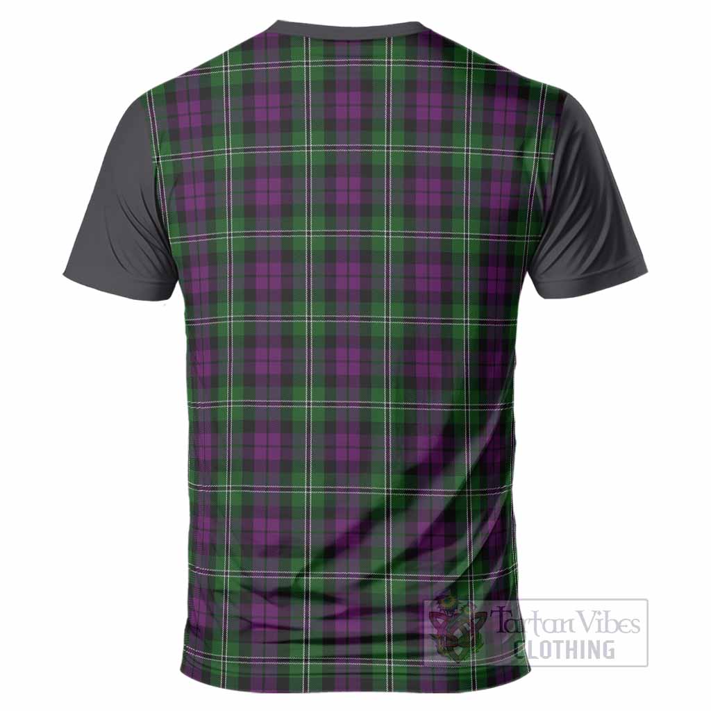 Wilson Tartan Accent T-Shirt with Family Crest