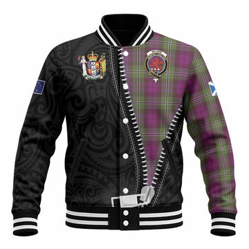Wilson Tartan Baseball Jacket New Zealand Pattern Unique Zipper Stylized