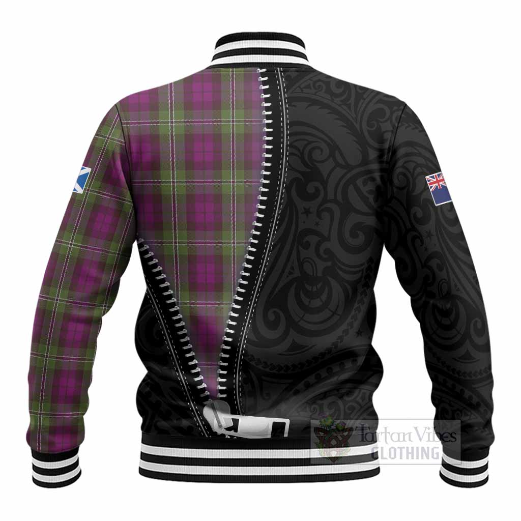 Wilson Tartan Baseball Jacket New Zealand Pattern Unique Zipper Stylized