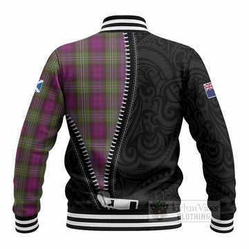 Wilson Tartan Baseball Jacket New Zealand Pattern Unique Zipper Stylized