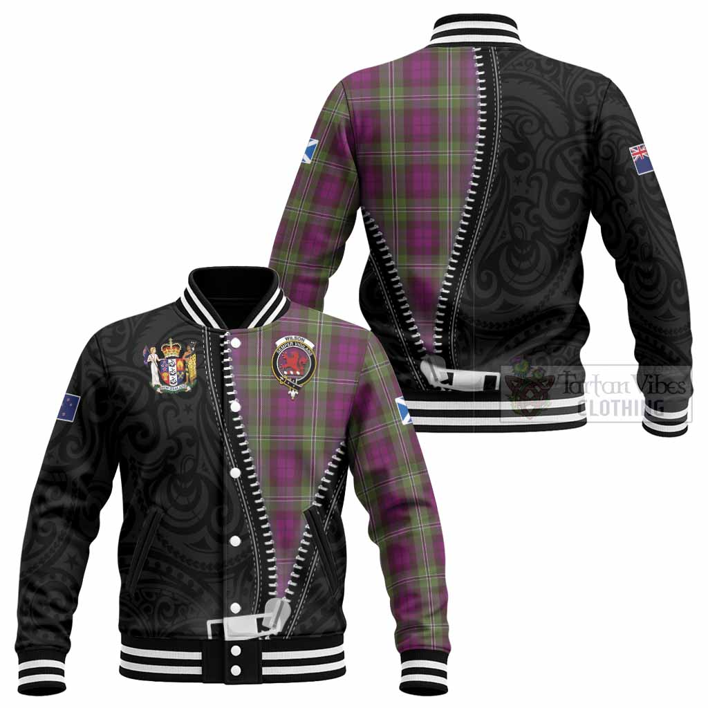 Wilson Tartan Baseball Jacket New Zealand Pattern Unique Zipper Stylized