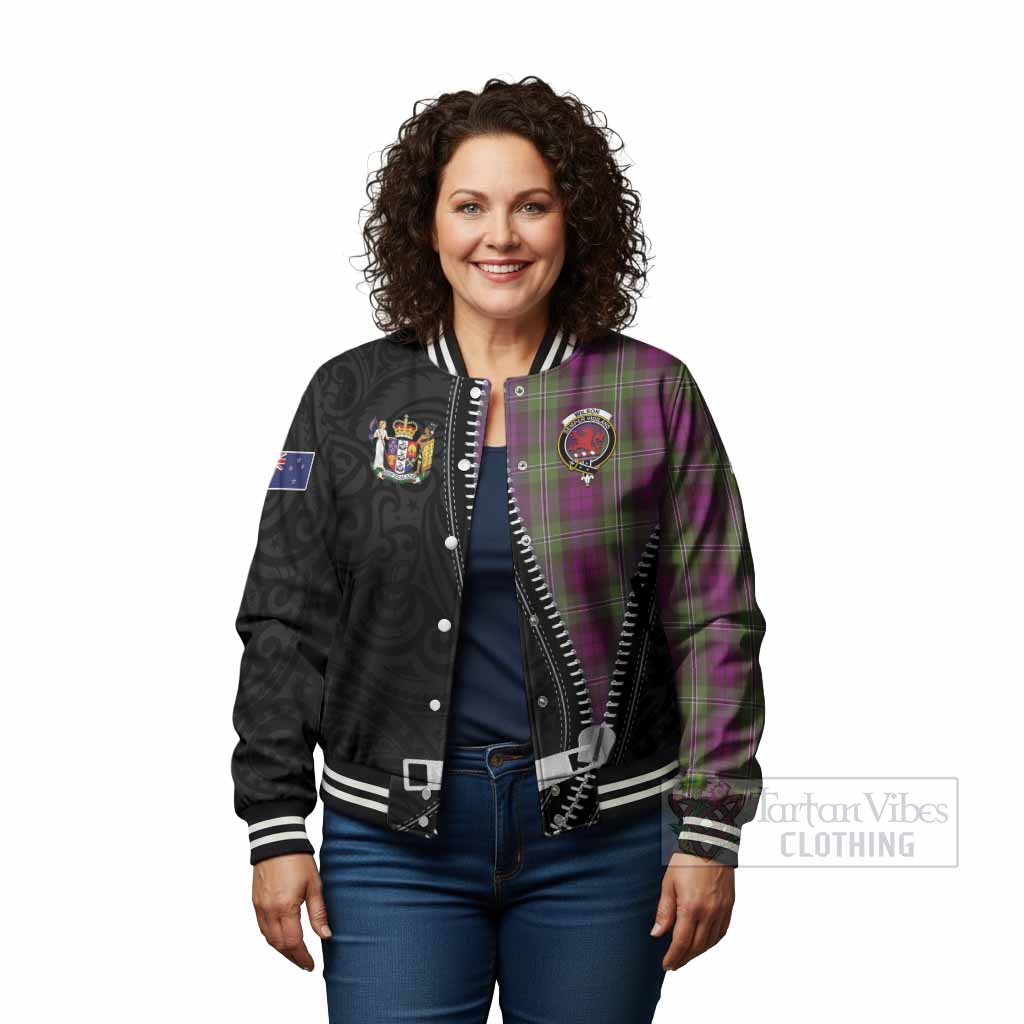 Wilson Tartan Baseball Jacket New Zealand Pattern Unique Zipper Stylized