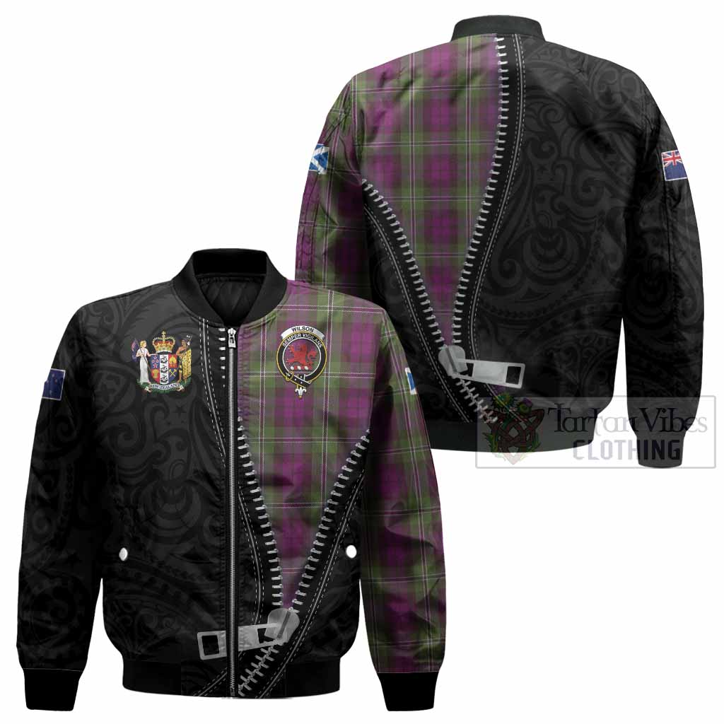 Wilson Tartan Bomber Jacket New Zealand Pattern Unique Zipper Stylized