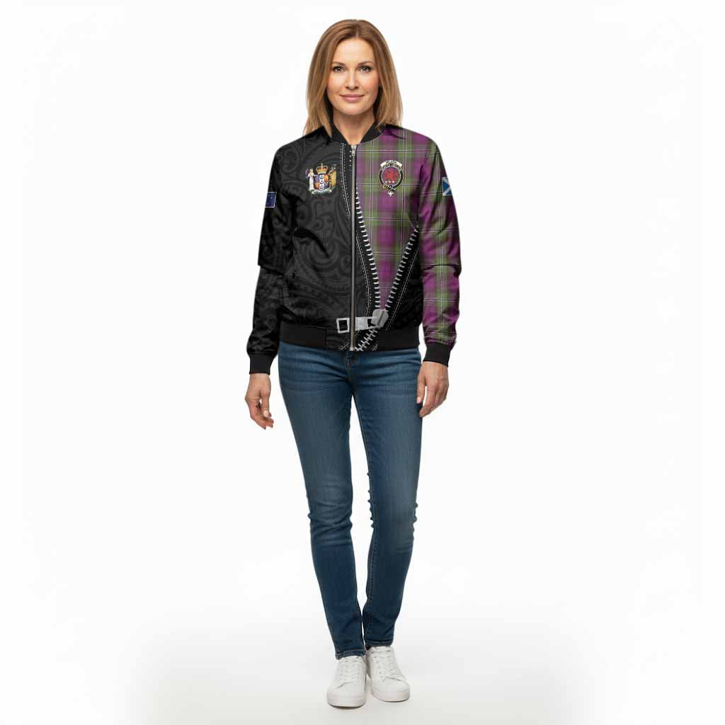 Wilson Tartan Bomber Jacket New Zealand Pattern Unique Zipper Stylized