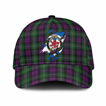 Wilson Tartan Classic Cap with Family Crest In Me Style