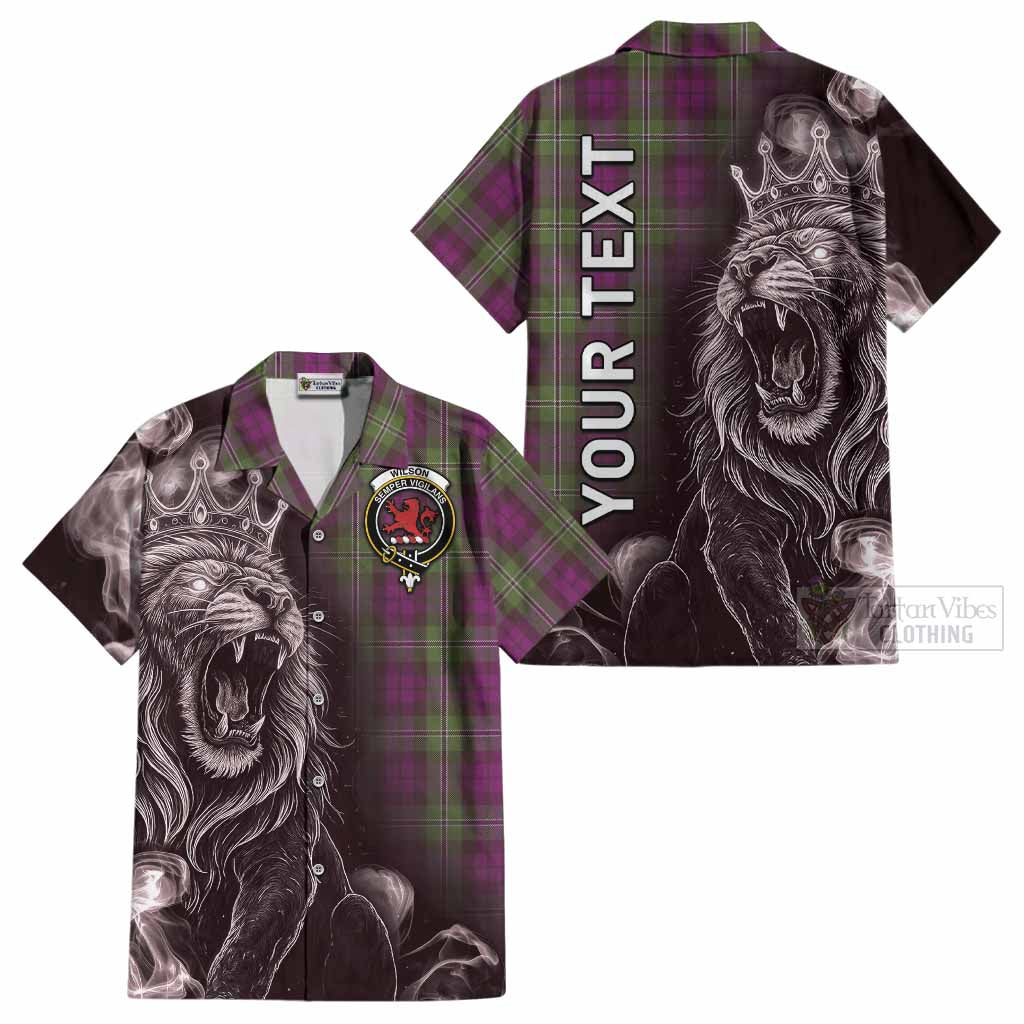 Wilson Tartan Cotton Hawaiian Shirt Roaring Lion Heritage