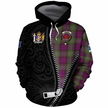 Wilson Tartan Cotton Hoodie New Zealand Pattern Unique Zipper Stylized