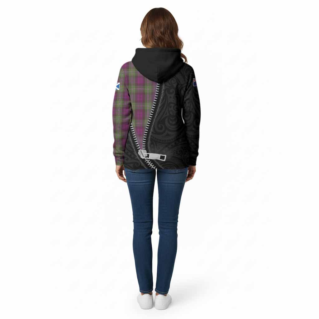 Wilson Tartan Cotton Hoodie New Zealand Pattern Unique Zipper Stylized