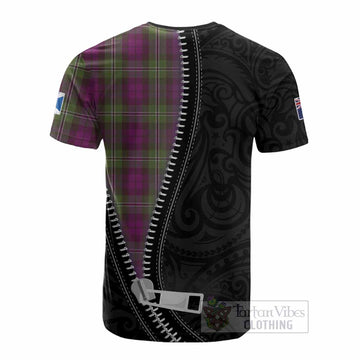 Wilson Tartan Cotton T-shirt New Zealand Pattern Unique Zipper Stylized
