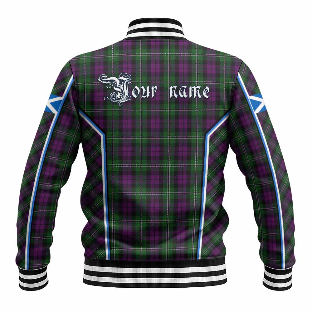 Wilson Tartan Crest Baseball Jacket Scotland Coat of Arm Flag Style - Tartan Vibes Clothing