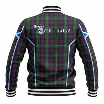 Wilson Tartan Crest Baseball Jacket Scotland Coat of Arm Flag Style - Tartan Vibes Clothing