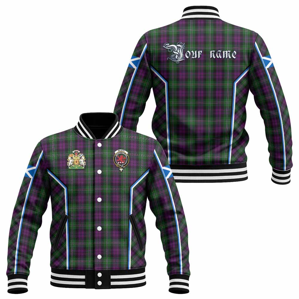 Wilson Tartan Crest Baseball Jacket Scotland Coat of Arm Flag Style - Tartan Vibes Clothing