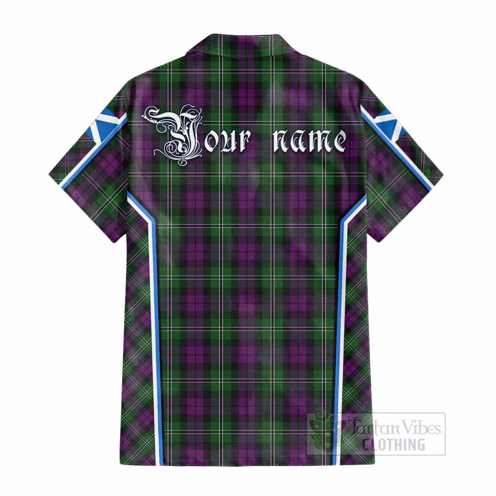 Wilson Tartan Crest Cotton Hawaiian Shirt Scotland Coat of Arm Flag Style - Tartan Vibes Clothing