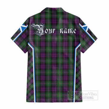 Wilson Tartan Crest Cotton Hawaiian Shirt Scotland Coat of Arm Flag Style - Tartan Vibes Clothing