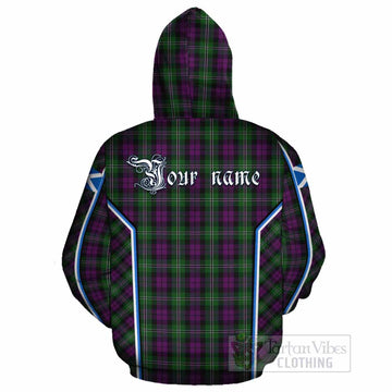 Wilson Tartan Crest Cotton Hoodie Scotland Coat of Arm Flag Style - Tartan Vibes Clothing