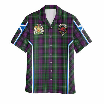 Wilson Tartan Crest Hawaiian Shirt Scotland Coat of Arm Flag Style - Tartan Vibes Clothing