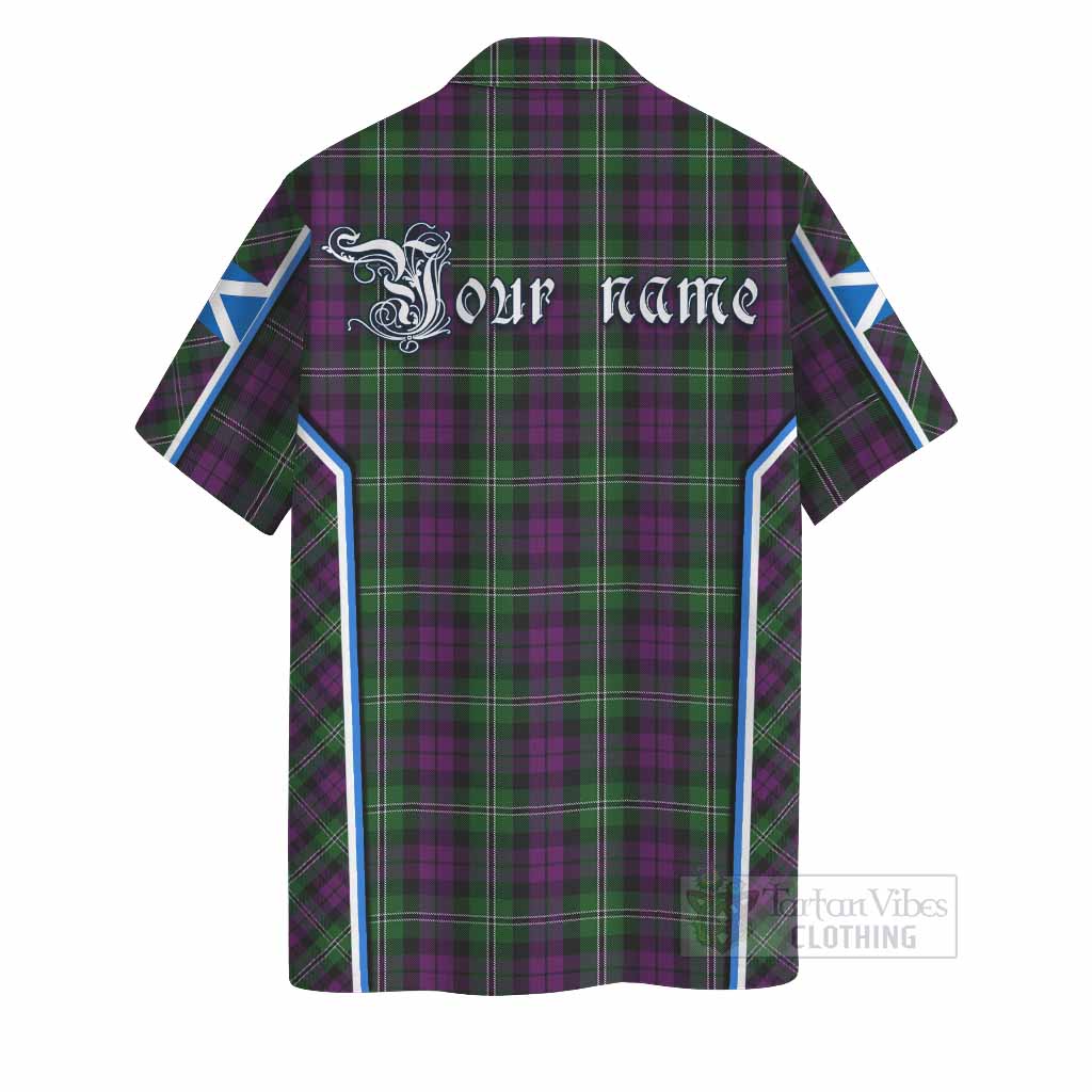 Wilson Tartan Crest Hawaiian Shirt Scotland Coat of Arm Flag Style - Tartan Vibes Clothing