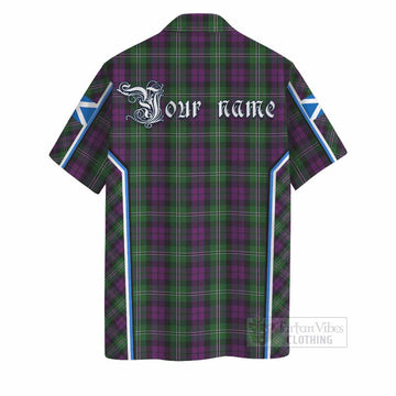 Wilson Tartan Crest Hawaiian Shirt Scotland Coat of Arm Flag Style - Tartan Vibes Clothing