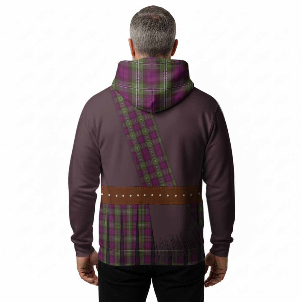 Wilson Tartan Crest Hoodie Kilt Costume Style