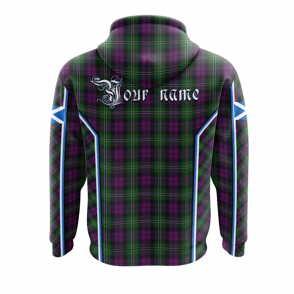 Wilson Tartan Crest Hoodie Scotland Coat of Arm Flag Style - Tartan Vibes Clothing