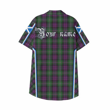Wilson Tartan Crest Kid Hawaiian Shirt Scotland Coat of Arm Flag Style - Tartan Vibes Clothing