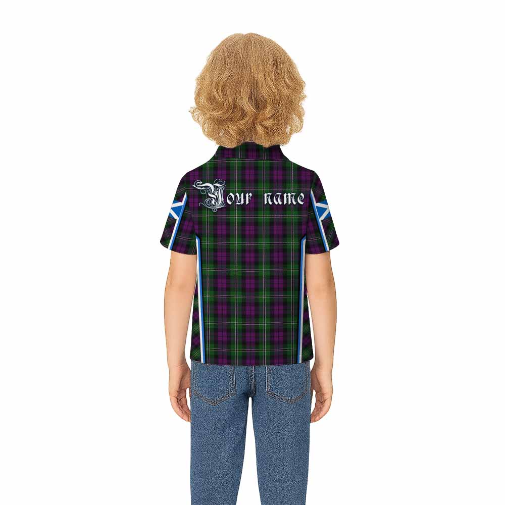 Wilson Tartan Crest Kid Polo Shirt Scotland Coat of Arm Flag Style - Tartan Vibes Clothing