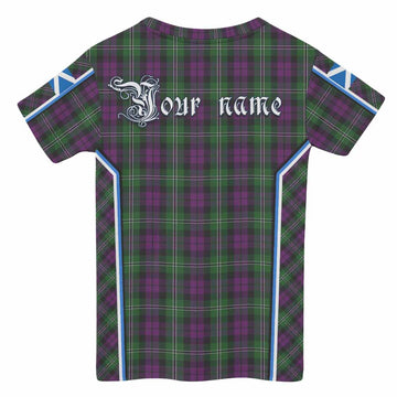 Wilson Tartan Crest Kid T-shirt Scotland Coat of Arm Flag Style - Tartan Vibes Clothing