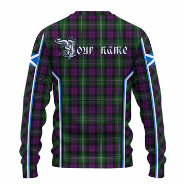 Wilson Tartan Crest Knitted Sweater Scotland Coat of Arm Flag Style - Tartan Vibes Clothing
