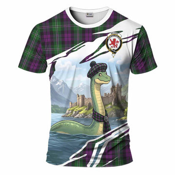 Wilson Tartan Crest Loch Ness Monster Scottish Heritage Art T-Shirt