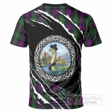 Wilson Tartan Crest Loch Ness Monster T-Shirt Celtic Knot Nessie Art