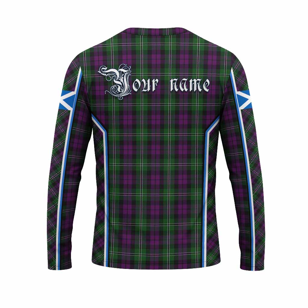 Wilson Tartan Crest Long Sleeve T-Shirt Scotland Coat of Arm Flag Style - Tartan Vibes Clothing