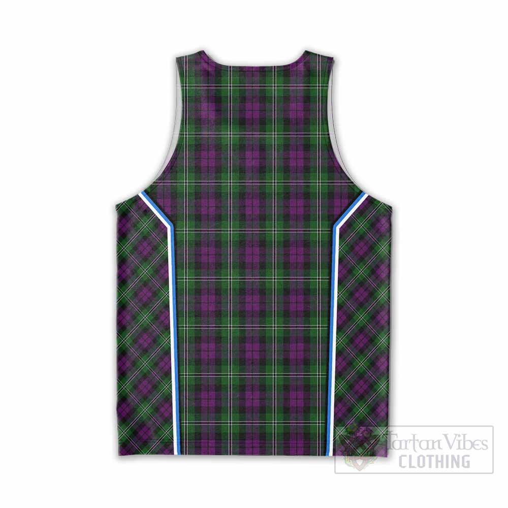 Wilson Tartan Crest Men Tank Top Scotland Coat of Arm Flag Style - Tartan Vibes Clothing